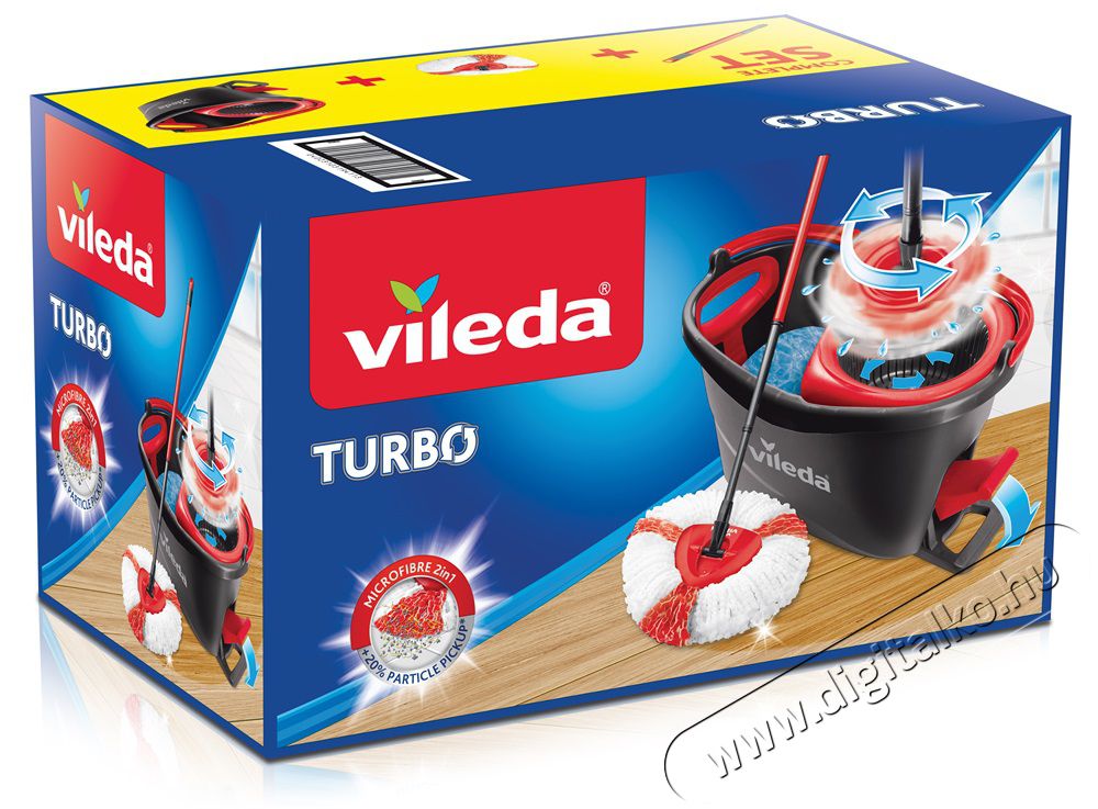 Vileda TURBO felmos&oacute; szett H&aacute;ztart&aacute;s / Otthon / K&uuml;lt&eacute;r - Tiszt&iacute;t&oacute; / mos&oacute; - Felmos&oacute; - 411853