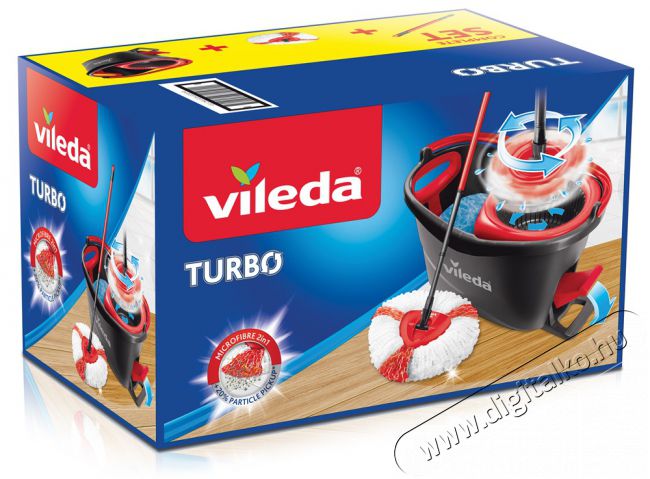 Vileda TURBO felmos&oacute; szett H&aacute;ztart&aacute;s / Otthon / K&uuml;lt&eacute;r - Tiszt&iacute;t&oacute; / mos&oacute; - Felmos&oacute; - 411853