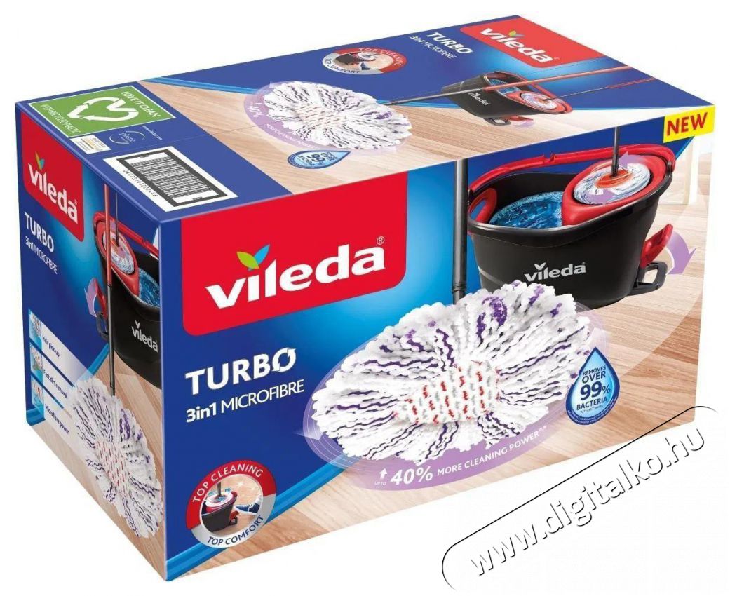 Vileda Turbo 3in1 Felmos&oacute; H&aacute;ztart&aacute;s / Otthon / K&uuml;lt&eacute;r - Tiszt&iacute;t&oacute; / mos&oacute; - Felmos&oacute; - 500755