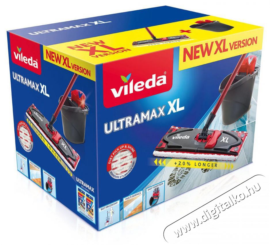 Vileda Ultramax XL set Box Microfibre 2in1 H&aacute;ztart&aacute;s / Otthon / K&uuml;lt&eacute;r - Tiszt&iacute;t&oacute; / mos&oacute; - Felmos&oacute; - 520288
