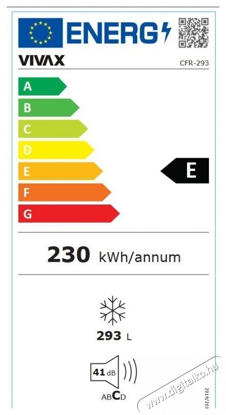 Vivax CFR-293 fagyaszt&oacute;l&aacute;da Konyhai term&eacute;kek - Hűtő, fagyaszt&oacute; (szabadon&aacute;ll&oacute;) - Fagyaszt&oacute;l&aacute;da - 538325