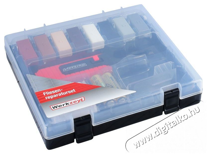 WERKZEYT kő, csempe &eacute;s csempepadl&oacute; jav&iacute;t&oacute;k&eacute;szlet H&aacute;ztart&aacute;s / Otthon / K&uuml;lt&eacute;r - Szersz&aacute;m - Egy&eacute;b szersz&aacute;m - 520354