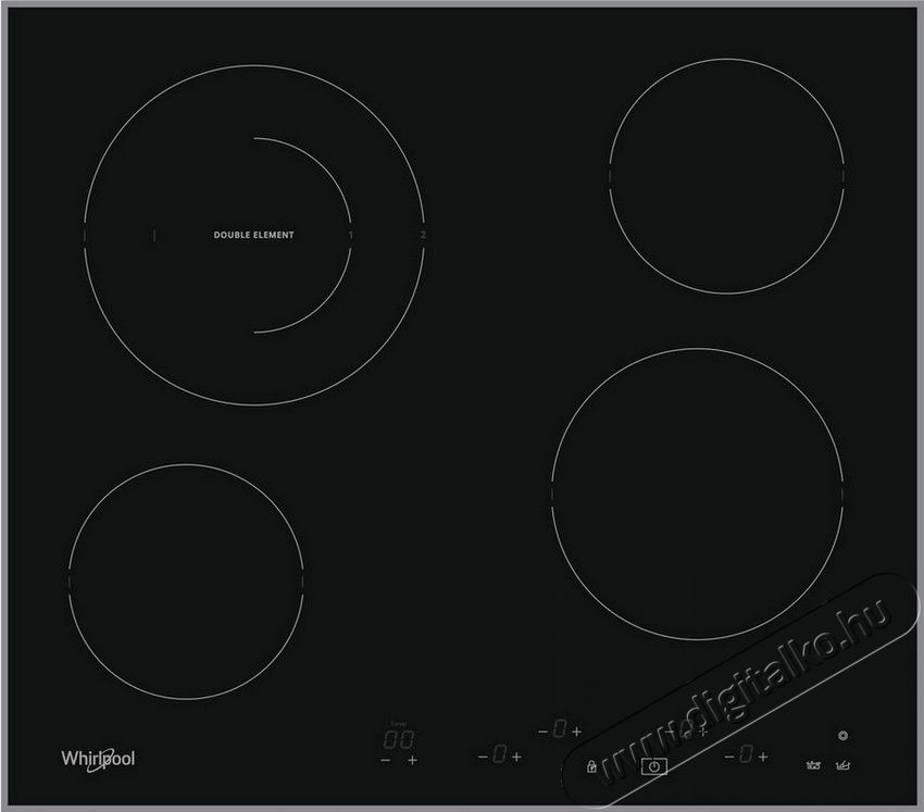 Whirlpool AKT8601IX Főzőlap Konyhai term&eacute;kek - S&uuml;tő-főzőlap, tűzhely (be&eacute;p&iacute;thető) - Elektromos főzőlap (be&eacute;p&iacute;thető) - 348458