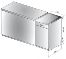 Whirlpool WSFO 3O34 PF X mosogat&oacute;g&eacute;p Konyhai term&eacute;kek - Mosogat&oacute;g&eacute;p - Keskeny (45cm-ig) szabadon&aacute;ll&oacute; mosogat&oacute;g&eacute;p - 348227