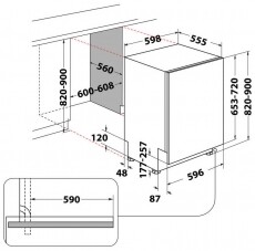 Whirlpool WIO3C33E65 14 ter&iacute;t&eacute;kes be&eacute;p&iacute;thető mosogat&oacute;g&eacute;p Konyhai term&eacute;kek - Mosogat&oacute;g&eacute;p - Norm&aacute;l (60cm) be&eacute;p&iacute;thető mosogat&oacute;g&eacute;p - 367102
