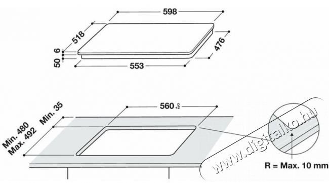 Whirlpool WL B5860 AL be&eacute;p&iacute;thető indukci&oacute;s főzőlap Konyhai term&eacute;kek - S&uuml;tő-főzőlap, tűzhely (be&eacute;p&iacute;thető) - Indukci&oacute;s főzőlap (be&eacute;p&iacute;thető) - 362528