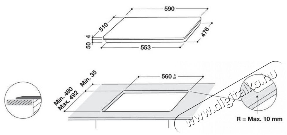 Whirlpool WL S5360 BF/W be&eacute;p&iacute;thető indukci&oacute;s főzőlap Konyhai term&eacute;kek - S&uuml;tő-főzőlap, tűzhely (be&eacute;p&iacute;thető) - Indukci&oacute;s főzőlap (be&eacute;p&iacute;thető) - 362531