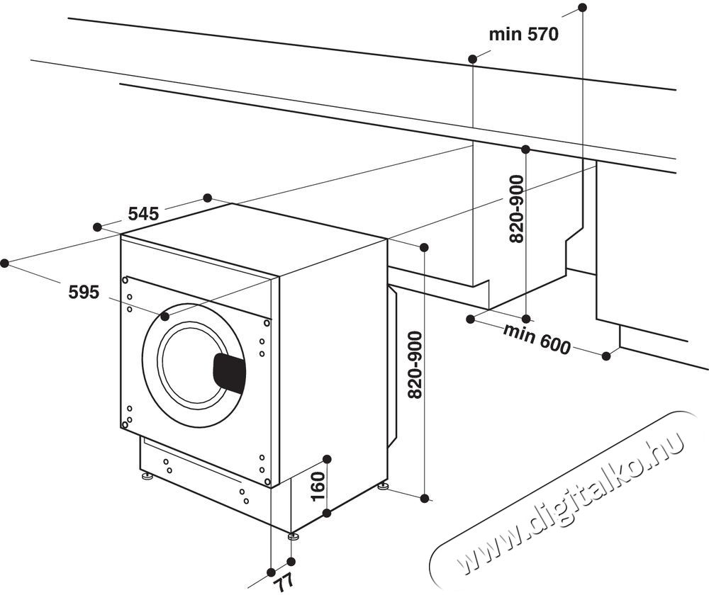 Whirlpool BI WMWG 71483E EU N MOS&Oacute;G&Eacute;P EL&Ouml;LT&Ouml;LTŐS BE&Eacute;P&Iacute;THETŐ H&aacute;ztart&aacute;s / Otthon / K&uuml;lt&eacute;r - Mos&oacute;g&eacute;p / sz&aacute;r&iacute;t&oacute;g&eacute;p - El&ouml;lt&ouml;ltős mos&oacute;g&eacute;p (be&eacute;p&iacute;thető) - 374971