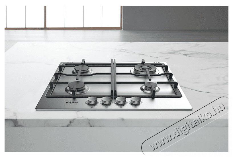 Whirlpool TKRL 661 IX EU be&eacute;p&iacute;thető g&aacute;zfőzőlap Konyhai term&eacute;kek - S&uuml;tő-főzőlap, tűzhely (be&eacute;p&iacute;thető) - G&aacute;zfőzőlap (be&eacute;p&iacute;thető) - 379288