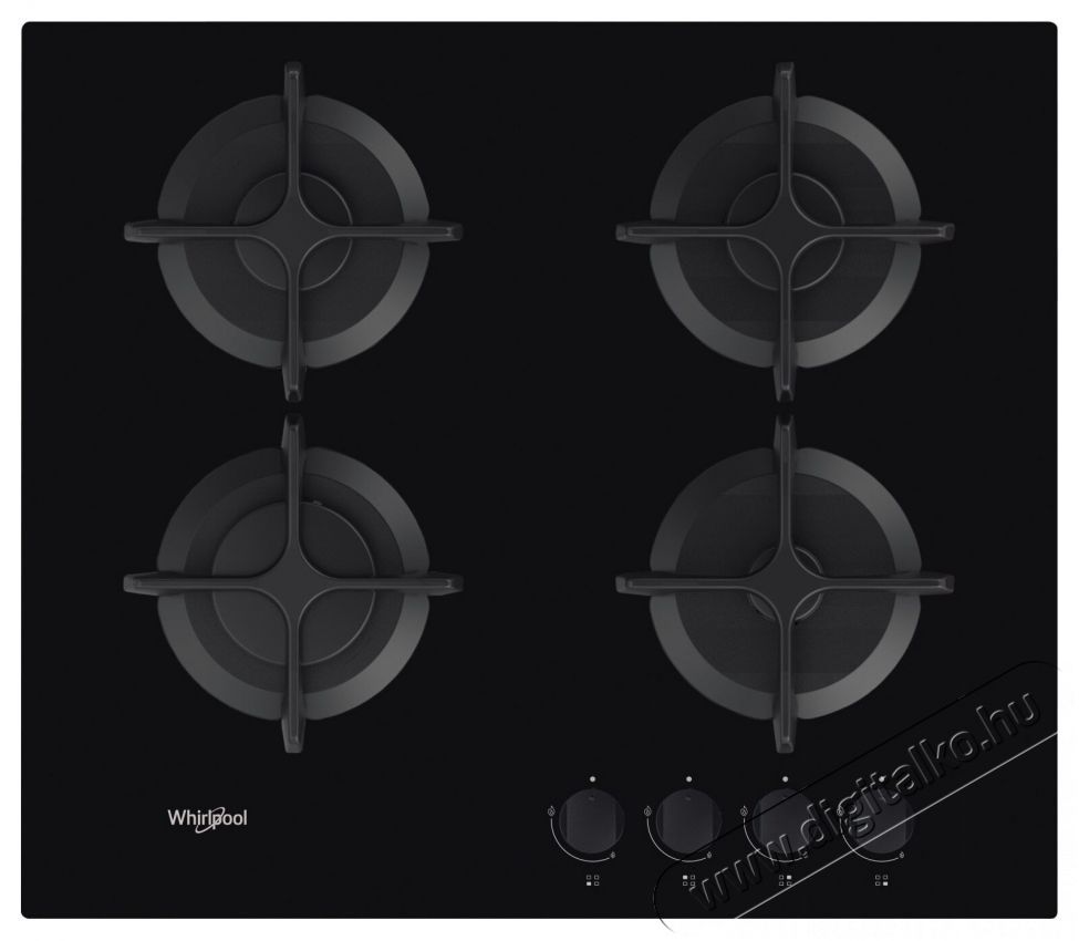 Whirlpool GOB 616/NB Be&eacute;p&iacute;thető g&aacute;z főzőlap Konyhai term&eacute;kek - S&uuml;tő-főzőlap, tűzhely (be&eacute;p&iacute;thető) - G&aacute;zfőzőlap (be&eacute;p&iacute;thető) - 381794