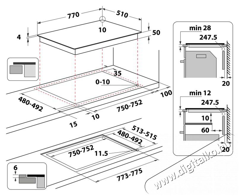 Whirlpool WL S2177 CPNE FŐZŐLAP BE&Eacute;P&Iacute;THETŐ INDUKCI&Oacute;S Konyhai term&eacute;kek - S&uuml;tő-főzőlap, tűzhely (szabadon&aacute;ll&oacute;) - Indukci&oacute;s főzőlap (szabadon&aacute;ll&oacute;) - 473604