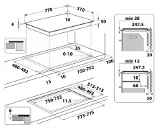 Whirlpool WL S2177 CPNE FŐZŐLAP BE&Eacute;P&Iacute;THETŐ INDUKCI&Oacute;S Konyhai term&eacute;kek - S&uuml;tő-főzőlap, tűzhely (szabadon&aacute;ll&oacute;) - Indukci&oacute;s főzőlap (szabadon&aacute;ll&oacute;) - 473604