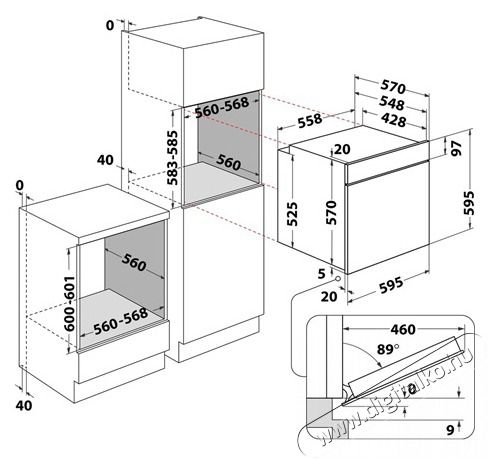 Whirlpool OMR58CU1SX be&eacute;p&iacute;thető elektromos s&uuml;tő Konyhai term&eacute;kek - S&uuml;tő-főzőlap, tűzhely (be&eacute;p&iacute;thető) - S&uuml;tő (be&eacute;p&iacute;thető) - 473629