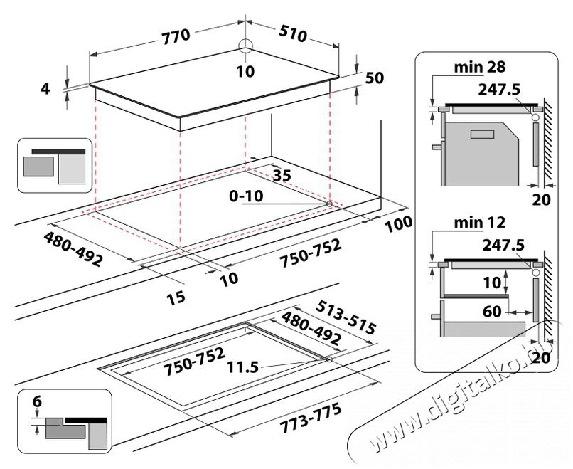 Whirlpool WL S3777 NE be&eacute;p&iacute;thető indukci&oacute;s főzőlap Konyhai term&eacute;kek - S&uuml;tő-főzőlap, tűzhely (be&eacute;p&iacute;thető) - Indukci&oacute;s főzőlap (be&eacute;p&iacute;thető) - 362527