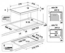 Whirlpool WL S3777 NE be&eacute;p&iacute;thető indukci&oacute;s főzőlap Konyhai term&eacute;kek - S&uuml;tő-főzőlap, tűzhely (be&eacute;p&iacute;thető) - Indukci&oacute;s főzőlap (be&eacute;p&iacute;thető) - 362527