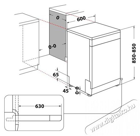 Whirlpool W7F HS51 MOSOGAT&Oacute;G&Eacute;P 15 TER&Iacute;T&Eacute;K Konyhai term&eacute;kek - Mosogat&oacute;g&eacute;p - Norm&aacute;l (60cm) szabadon&aacute;ll&oacute; mosogat&oacute;g&eacute;p - 479683