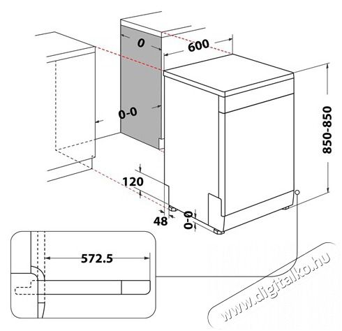 Whirlpool W2F HD624 X MOSOGAT&Oacute;G&Eacute;P 14 TER&Iacute;T&Eacute;K Konyhai term&eacute;kek - Mosogat&oacute;g&eacute;p - Norm&aacute;l (60cm) szabadon&aacute;ll&oacute; mosogat&oacute;g&eacute;p - 480912