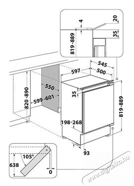 Whirlpool WBUFZ011 FAGYASZT&Oacute;SZEKR&Eacute;NY BE&Eacute;P&Iacute;THETŐ 3 REKESZ Konyhai term&eacute;kek - Hűtő, fagyaszt&oacute; (szabadon&aacute;ll&oacute;) - Fagyaszt&oacute;szekr&eacute;ny - 499367