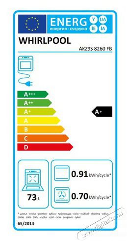 Whirlpool AKZ9S 8260 FB S&Uuml;TŐ BE&Eacute;P&Iacute;THETŐ ELEKTROMOS Konyhai term&eacute;kek - S&uuml;tő-főzőlap, tűzhely (be&eacute;p&iacute;thető) - S&uuml;tő (be&eacute;p&iacute;thető) - 499523