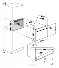 Whirlpool AMW 6440 FB MIKROHULL&Aacute;M&Uacute; S&Uuml;TŐ BE&Eacute;P&Iacute;THETŐ Konyhai term&eacute;kek - Mikrohull&aacute;m&uacute; s&uuml;tő - Mikrohull&aacute;m&uacute; s&uuml;tő (be&eacute;p&iacute;thető) - 499524