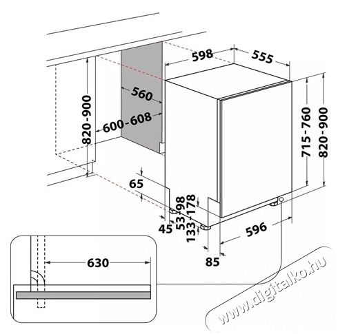 Whirlpool W7I HT40 T MOSOGAT&Oacute;G&Eacute;P BE&Eacute;P&Iacute;THETŐ 15 TER&Iacute;T&Eacute;K Konyhai term&eacute;kek - Mosogat&oacute;g&eacute;p - Norm&aacute;l (60cm) be&eacute;p&iacute;thető mosogat&oacute;g&eacute;p - 499529