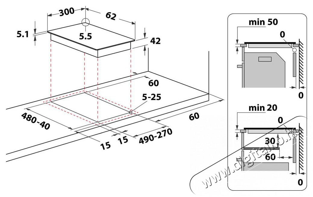 Whirlpool WRD 6030 B FŐZŐLAP BE&Eacute;P&Iacute;THETŐ INDUKCI&Oacute;S Konyhai term&eacute;kek - S&uuml;tő-főzőlap, tűzhely (szabadon&aacute;ll&oacute;) - Elektromos főzőlap (szabadon&aacute;ll&oacute;) - 499521