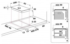 Whirlpool WRD 6030 B FŐZŐLAP BE&Eacute;P&Iacute;THETŐ INDUKCI&Oacute;S Konyhai term&eacute;kek - S&uuml;tő-főzőlap, tűzhely (szabadon&aacute;ll&oacute;) - Elektromos főzőlap (szabadon&aacute;ll&oacute;) - 499521
