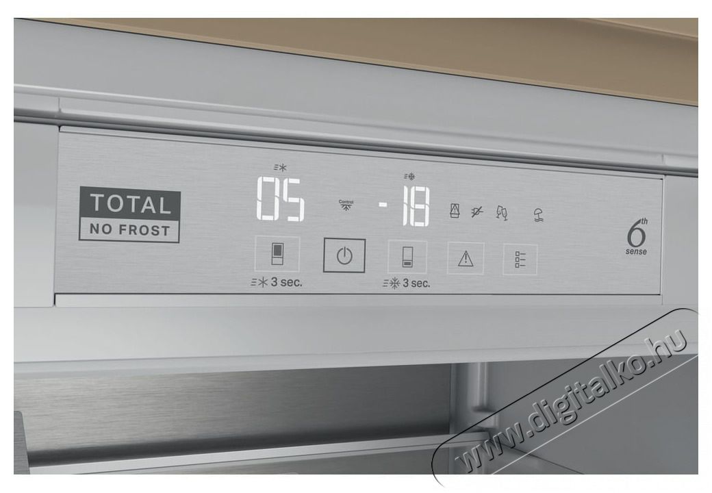 Whirlpool WH SP70 T262 P Be&eacute;p&iacute;thető Total No Frost hűtő, XL hűtőt&eacute;r/XL fagyaszt&oacute;t&eacute;r, 6. &Eacute;rz&eacute;k, Push To Open Konyhai term&eacute;kek - Hűtő, fagyaszt&oacute; (be&eacute;p&iacute;thető) - Alulfagyaszt&oacute;s kombin&aacute;lt hűtő - 499567