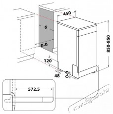 Whirlpool WSFO 3O23 PF keskeny mosogat&oacute;g&eacute;p - feh&eacute;r Konyhai term&eacute;kek - Mosogat&oacute;g&eacute;p - Keskeny (45cm-ig) szabadon&aacute;ll&oacute; mosogat&oacute;g&eacute;p - 348498