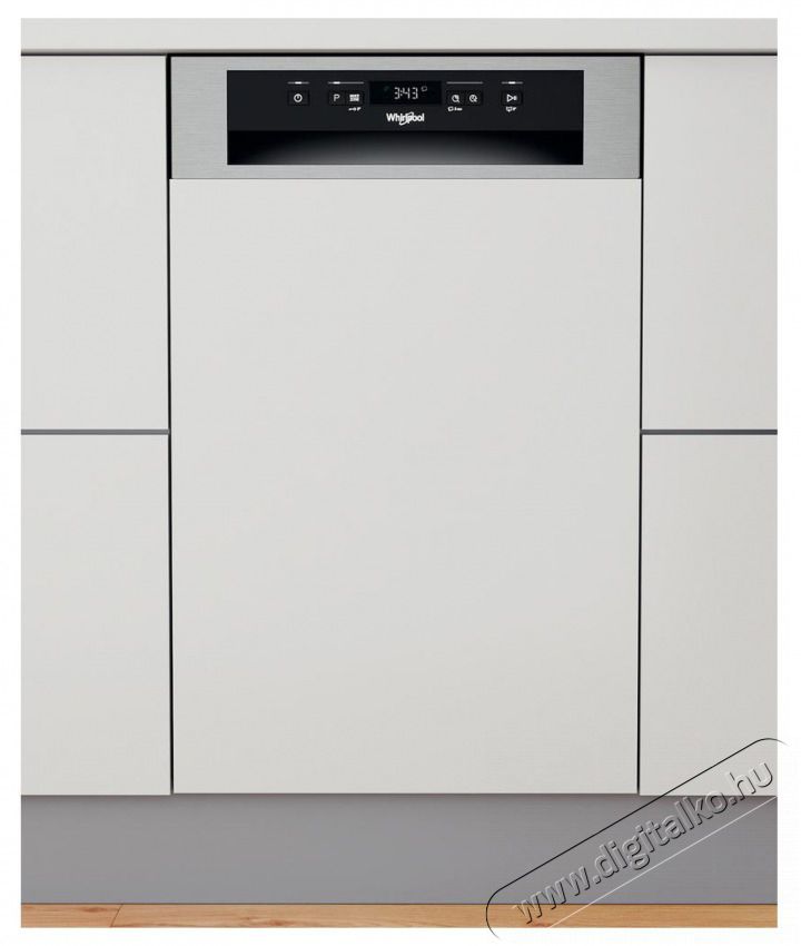 Whirlpool WSBC 3M27 X be&eacute;p&iacute;thető keskeny 10 ter&iacute;t&eacute;kes inox mosogat&oacute;g&eacute;p Konyhai term&eacute;kek - Mosogat&oacute;g&eacute;p - Keskeny (45cm-ig) be&eacute;p&iacute;thető mosogat&oacute;g&eacute;p - 502623