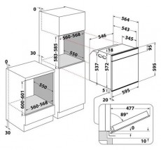 Whirlpool W7 OS4 4S2 H BL S&Uuml;TŐ BE&Eacute;P&Iacute;THETŐ ELEKTROMOS Konyhai term&eacute;kek - S&uuml;tő-főzőlap, tűzhely (be&eacute;p&iacute;thető) - S&uuml;tő (be&eacute;p&iacute;thető) - 502826