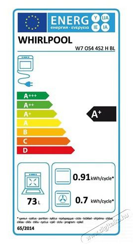 Whirlpool W7 OS4 4S2 H BL S&Uuml;TŐ BE&Eacute;P&Iacute;THETŐ ELEKTROMOS Konyhai term&eacute;kek - S&uuml;tő-főzőlap, tűzhely (be&eacute;p&iacute;thető) - S&uuml;tő (be&eacute;p&iacute;thető) - 502826