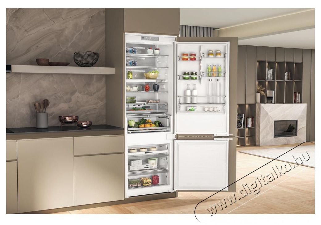 Whirlpool WH SP70 T241 P HŰTŐ ALULFAGYASZT&Oacute;S BE&Eacute;P&Iacute;THETŐ Konyhai term&eacute;kek - Hűtő, fagyaszt&oacute; (be&eacute;p&iacute;thető) - Alulfagyaszt&oacute;s kombin&aacute;lt hűtő - 502881