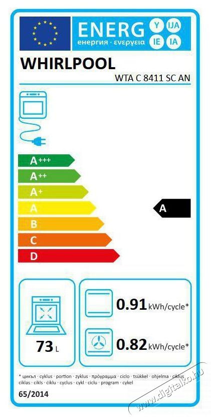 Whirlpool WTAC8411SCAN be&eacute;p&iacute;thető elektromos s&uuml;tő Konyhai term&eacute;kek - S&uuml;tő-főzőlap, tűzhely (be&eacute;p&iacute;thető) - S&uuml;tő (be&eacute;p&iacute;thető) - 367118