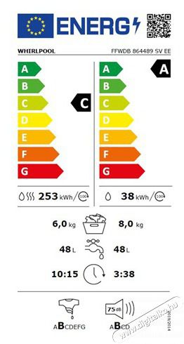 Whirlpool FFWDB 864489 SV EE MOS&Oacute;-SZ&Aacute;R&Iacute;T&Oacute;G&Eacute;P H&aacute;ztart&aacute;s / Otthon / K&uuml;lt&eacute;r - Mos&oacute;g&eacute;p / sz&aacute;r&iacute;t&oacute;g&eacute;p - Mos&oacute;-sz&aacute;r&iacute;t&oacute;g&eacute;p - 505421