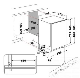 Whirlpool WH6IC16B4M6T0 MOSOGAT&Oacute;G&Eacute;P BE&Eacute;P&Iacute;THETŐ 16 TER&Iacute;T&Eacute;K Konyhai term&eacute;kek - Mosogat&oacute;g&eacute;p - Keskeny (45cm-ig) be&eacute;p&iacute;thető mosogat&oacute;g&eacute;p - 505342