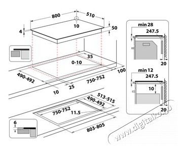 Whirlpool WTX8015DCF FŐZŐLAP BE&Eacute;P&Iacute;THETŐ INDUKCI&Oacute;S Konyhai term&eacute;kek - S&uuml;tő-főzőlap, tűzhely (be&eacute;p&iacute;thető) - Indukci&oacute;s főzőlap (be&eacute;p&iacute;thető) - 505373