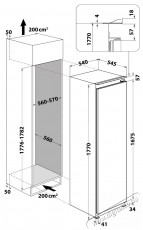 Whirlpool WHSD18A073C1 P Konyhai term&eacute;kek - Hűtő, fagyaszt&oacute; (be&eacute;p&iacute;thető) - Fagyaszt&oacute; n&eacute;lk&uuml;li hűtő - 509621