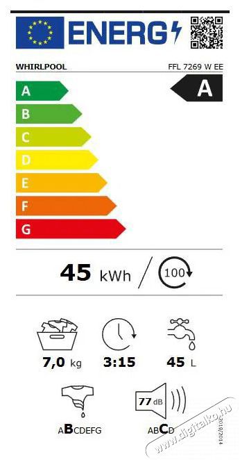 Whirlpool FFL 7269 W EE H&aacute;ztart&aacute;s / Otthon / K&uuml;lt&eacute;r - Mos&oacute;g&eacute;p / sz&aacute;r&iacute;t&oacute;g&eacute;p - El&ouml;lt&ouml;ltős norm&aacute;l (60cm-ig) mos&oacute;g&eacute;p - 518077