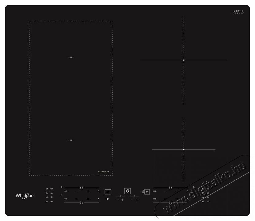 Whirlpool WL B8160 NE Indukci&oacute;s főzőlap (be&eacute;p&iacute;thető) Konyhai term&eacute;kek - S&uuml;tő-főzőlap, tűzhely (be&eacute;p&iacute;thető) - Indukci&oacute;s főzőlap (be&eacute;p&iacute;thető) - 528326