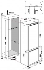 Whirlpool SP40 812 EU 2 HŰTŐ BE&Eacute;P&Iacute;THETŐ ALULFAGYASZT&Oacute;S Konyhai term&eacute;kek - Hűtő, fagyaszt&oacute; (be&eacute;p&iacute;thető) - Alulfagyaszt&oacute;s kombin&aacute;lt hűtő - 499528