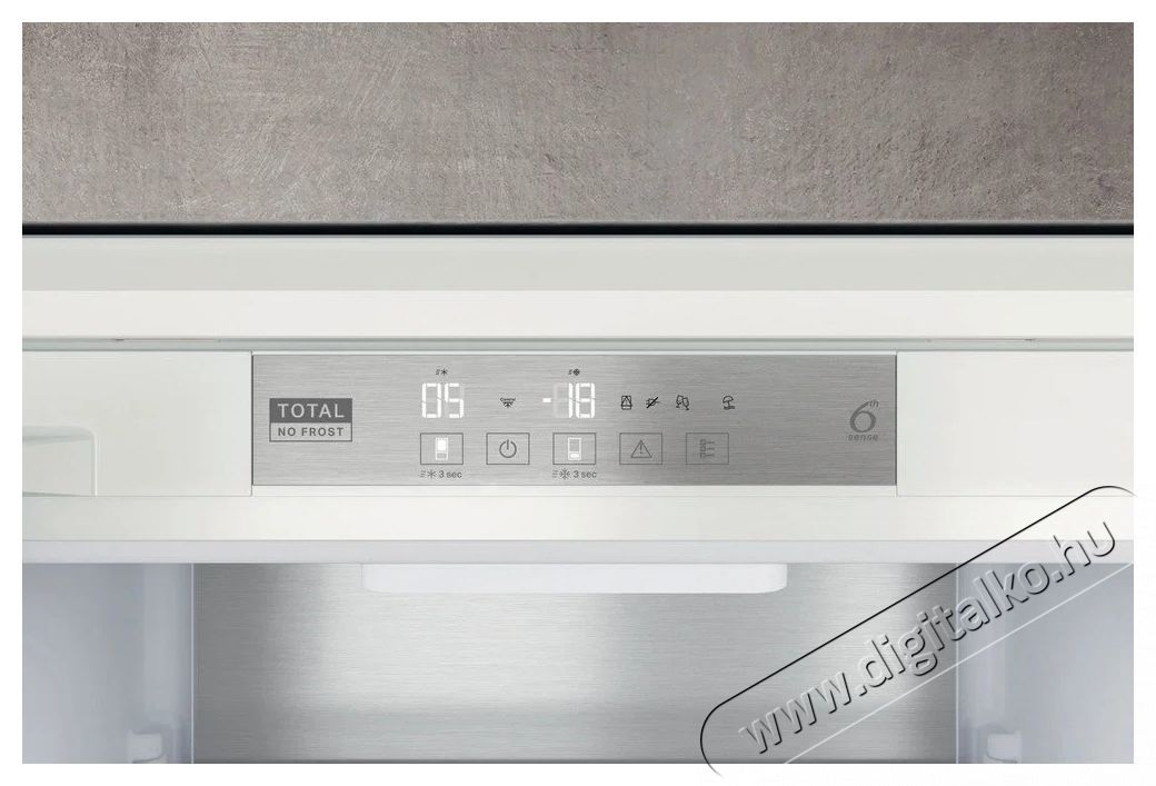 Whirlpool WHC18 T594 HŰTŐ BE&Eacute;P&Iacute;THETŐ ALULFAGYASZT&Oacute;S Konyhai term&eacute;kek - Hűtő, fagyaszt&oacute; (be&eacute;p&iacute;thető) - Alulfagyaszt&oacute;s kombin&aacute;lt hűtő - 499533