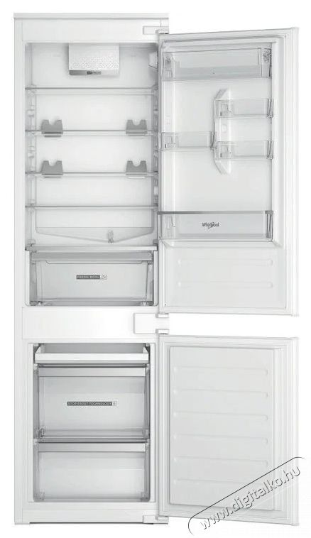 Whirlpool WHC18D021C2 SF HŰTŐ ALULFAGYASZT&Oacute;S BE&Eacute;P&Iacute;THETŐ Konyhai term&eacute;kek - Hűtő, fagyaszt&oacute; (be&eacute;p&iacute;thető) - Alulfagyaszt&oacute;s kombin&aacute;lt hűtő - 505366