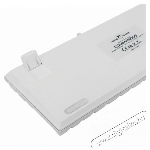 White Shark COMMANDOS GK-2106W/BL-HU feh&eacute;r mechanikus magyar (blue switch) gamer billentyűzet Iroda &eacute;s sz&aacute;m&iacute;t&aacute;stechnika - Billentyűzet / billentyűzet szett - Vezet&eacute;kes - 455877