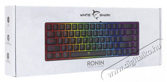 White Shark GK-2201B-HU RONIN-B fekete gamer billentyűzet Iroda &eacute;s sz&aacute;m&iacute;t&aacute;stechnika - Billentyűzet / billentyűzet szett - Vezet&eacute;kes - 459088