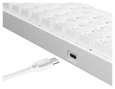 White Shark SHINOBI GK-2022W/BR-US feh&eacute;r mechanikus gamer billentyűzet Iroda &eacute;s sz&aacute;m&iacute;t&aacute;stechnika - Billentyűzet / billentyűzet szett - Vezet&eacute;k n&eacute;lk&uuml;li - 463287