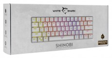 White Shark SHINOBI GK-2022W/BR-US feh&eacute;r mechanikus gamer billentyűzet Iroda &eacute;s sz&aacute;m&iacute;t&aacute;stechnika - Billentyűzet / billentyűzet szett - Vezet&eacute;k n&eacute;lk&uuml;li - 463287