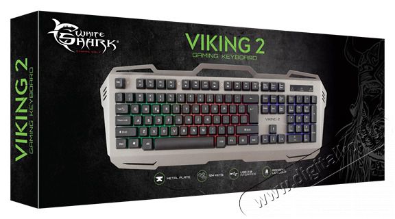 WHITESHARK White Shark VIKING -2 membr&aacute;nos gamer billentyűzet (magyar) Iroda &eacute;s sz&aacute;m&iacute;t&aacute;stechnika - Billentyűzet / billentyűzet szett - Vezet&eacute;kes - 489872