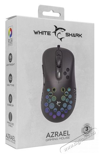 White Shark AZRAEL GM-5013B fekete gamer eg&eacute;r Iroda &eacute;s sz&aacute;m&iacute;t&aacute;stechnika - Eg&eacute;r - Vezet&eacute;kes eg&eacute;r - 497968
