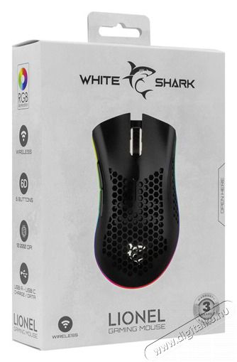 White Shark LIONEL WGM-5012B vezet&eacute;k n&eacute;lk&uuml;li fekete gamer eg&eacute;r Iroda &eacute;s sz&aacute;m&iacute;t&aacute;stechnika - Eg&eacute;r - Vezet&eacute;k n&eacute;lk&uuml;li eg&eacute;r - 500248